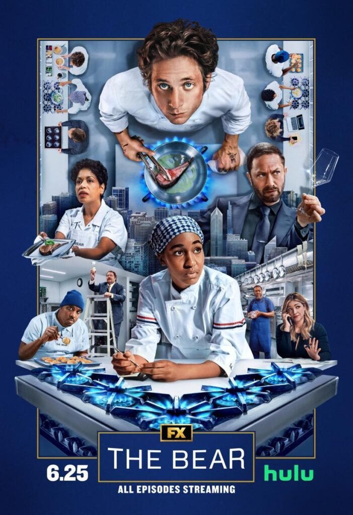 The Bear serie de cocina, restaurante, original de hulu y FX, como protagonista Jeremy Allen White.