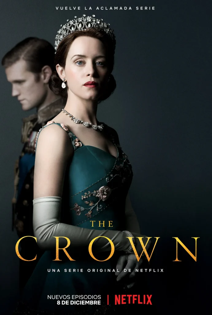 Portada The crown Serie británica sobre la Reina Isabel, drama histórico original de Netflix.